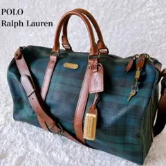 良品✨ポロラルフローレン 2way ボストンバッグ ショルダー チェック柄