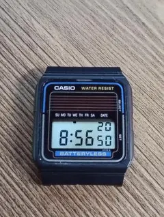 CASIO バッテリーレス FB-90W デジタル腕時計 ソーラー稼働品 - メルカリ
