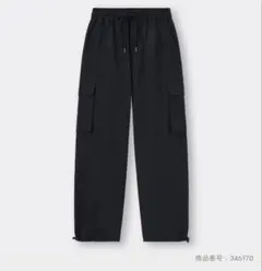 GU カーゴプルオンパンツ BLACK Mサイズ