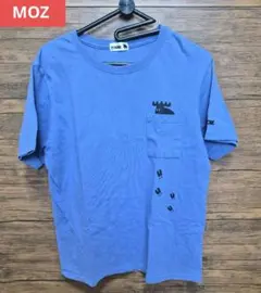moz 半袖Tシャツ ポケット付き ブルーのサムネイル