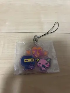 たまごっち一番くじＦ賞きらきらラバーチャームござるっち、ふらわっちのストラップ