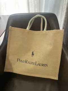 ポロラルフローレン★おしゃれリネン ジュートバッグ★非売品