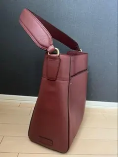 COLE HAAN コールハーン 本革 ワンショルダー バッグ ボルドーのサムネイル