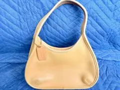 COACH コーチ ワンショルダーバッグ レザー キャメル 本革 チャーム付