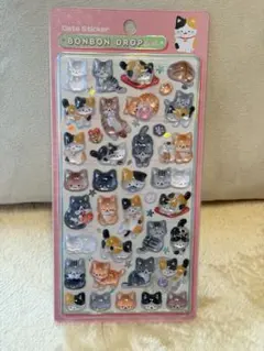 【正規品】ボンボンドロップシール 和柄 新作　和猫