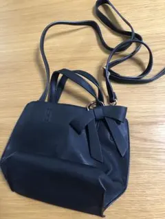 アンビリオン　ショルダーバッグ　リボン　ブラック