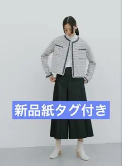 ルーニィ新品紙タグ付き⭐️ファンシーツイードジャケットラメニットショートジャケットのサムネイル