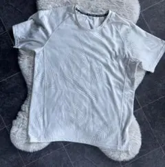 ACTIVEGEAR ホワイト ドライメッシュTシャツ LL