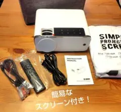 【美品】RD881 プロジェクター/リモコン・ケーブル・スクリーン付属のサムネイル