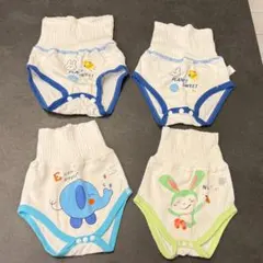 新品ベビー用トレーニングパンツ 4枚セットコットンパンツ 新生児2枚Mサイズ2枚