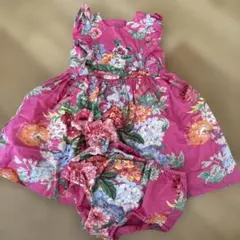 POLO 花柄ワンピース ピンク 85cm