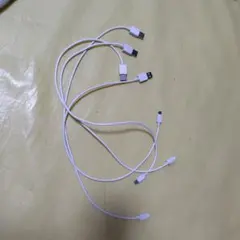 USBケーブル 4本セット ホワイト