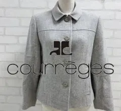 ★美品★ courrèges グレー ボタン付きジャケット 日本製
