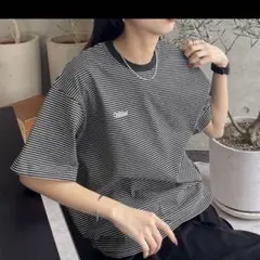 chillfar アソートボーダー刺繍ロゴTシャツ チルファーのサムネイル