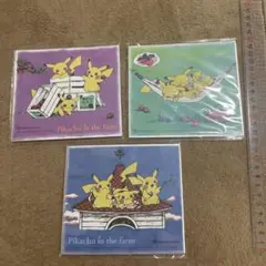 新品未開封】Pikachu in the farm 色紙3枚セット