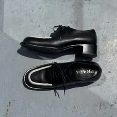prada archive white line heal shoes