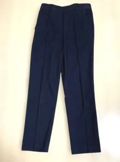 UNIQLO ユニクロ EZYアンクルパンツ ストライプ　ネイビー