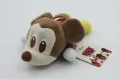 新品未使用　Disney　ミッキーマウス　寝そべりぬいぐるみストラップ　タグ付き
