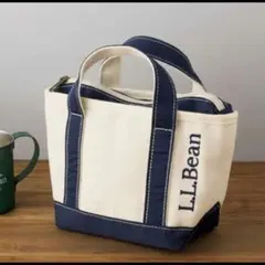 希少　エルエルビーン トート バッグ ミニ ロゴ入り ネイビー