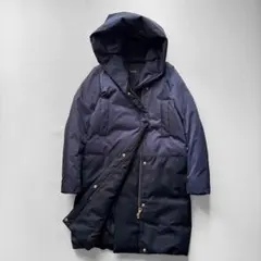 美品　allureville カナディアンダウン ロングコート 異素材切替 美品allureville アルアバイル 高級カナディアンダウン ロングコート