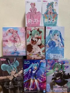 初音ミク　フィギュア　10点　punk 青薔薇　ロリポップ　鈴蘭　お出かけドレス 初音ミク フィギュア 10点 まとめ売り 青薔薇 ロリポップ 桜ミク punk