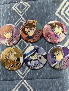 【新品未使用】名探偵コナン キャラクター 缶バッジセット まとめ売り 6点