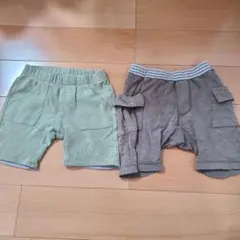 【2枚セット】半ズボン　ハーフパンツ　80サイズ