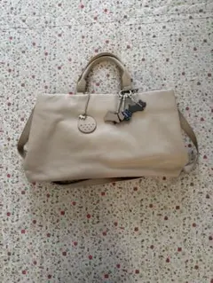 RADLEY LONDON ベージュ 本革　犬テリア　2wayバッグ　保存袋付き