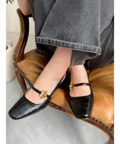 新品 Jumelle ジュメロ バックストラップパンプス ブラック 23.0