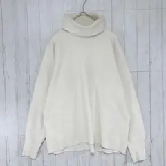ユニクロ　タートルネックセーター　アイボリー【M】　レディース