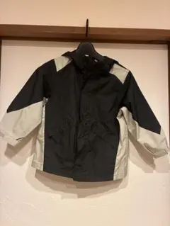 ユニクロ キッズ ジャケット 110cm ブラック×グレー