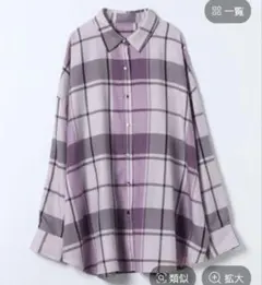JEANASIS アソートチェックシャツ パープル系
