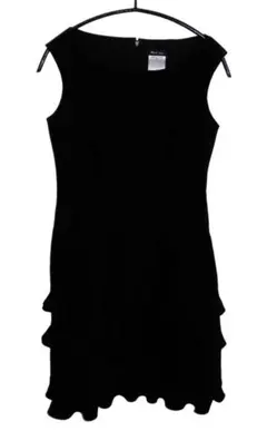 極美品 Rene ルネ ストレッチ ペプラム ティアード ドレス ワンピース