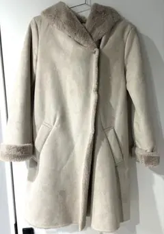 earthmusic&ecology フェイクムートン コート