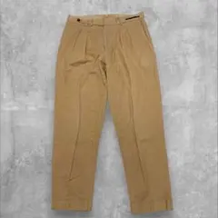 PT01 コットンリネン 2プリーツ スラックス CARROT FIT 46のサムネイル