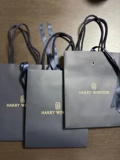 HARRY WINSTON ショッピングバッグ 3枚セット リボンのサムネイル