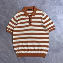 PRADA ニット　ポロ　ボーダー　ロゴあり　サイズ44 2025年最新】prada ニットポロの人気アイテム - メルカリ