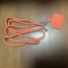オレンジ スマホショルダーストラップ