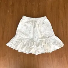 ZARA アイボリー フリルスカート 12-18ヶ月