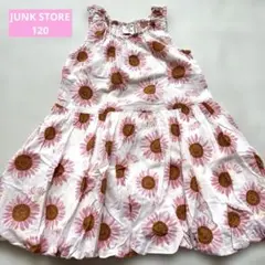 値下 花柄ワンピース ノースリーブ 120 ジャンクストア ピンク バルーンのサムネイル