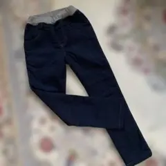 ネイビー 裏起毛　パンツ 140cm 未使用