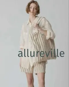 allureville アルアバイル ソフトオーガンジーシアーシャツ2グレージュのサムネイル