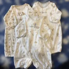動物柄ロンパース 3点セット　秋冬