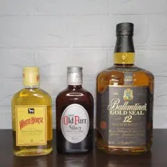 バランタイン12年 ゴールドシール1000ml　オールドパー　ホワイトホース