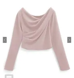 GRL ドレープカシュクールトップス[dk1362] ピンク