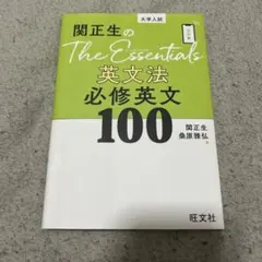 関正生のThe Essentials 英文法 必修英文100