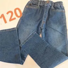 120サイズ デニムブルー ストレートパンツ
