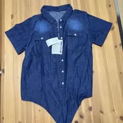 デニム 半袖シャツ LLサイズ