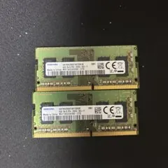 Samsung DDR4 4GB メモリー ×2 8gb