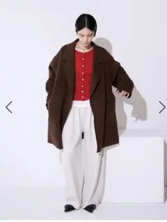 【希少】 スウェットコクーンタックパンツ ジーナシス オートミール